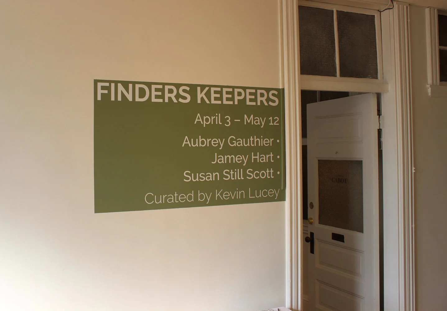 Finders Keepers installation view