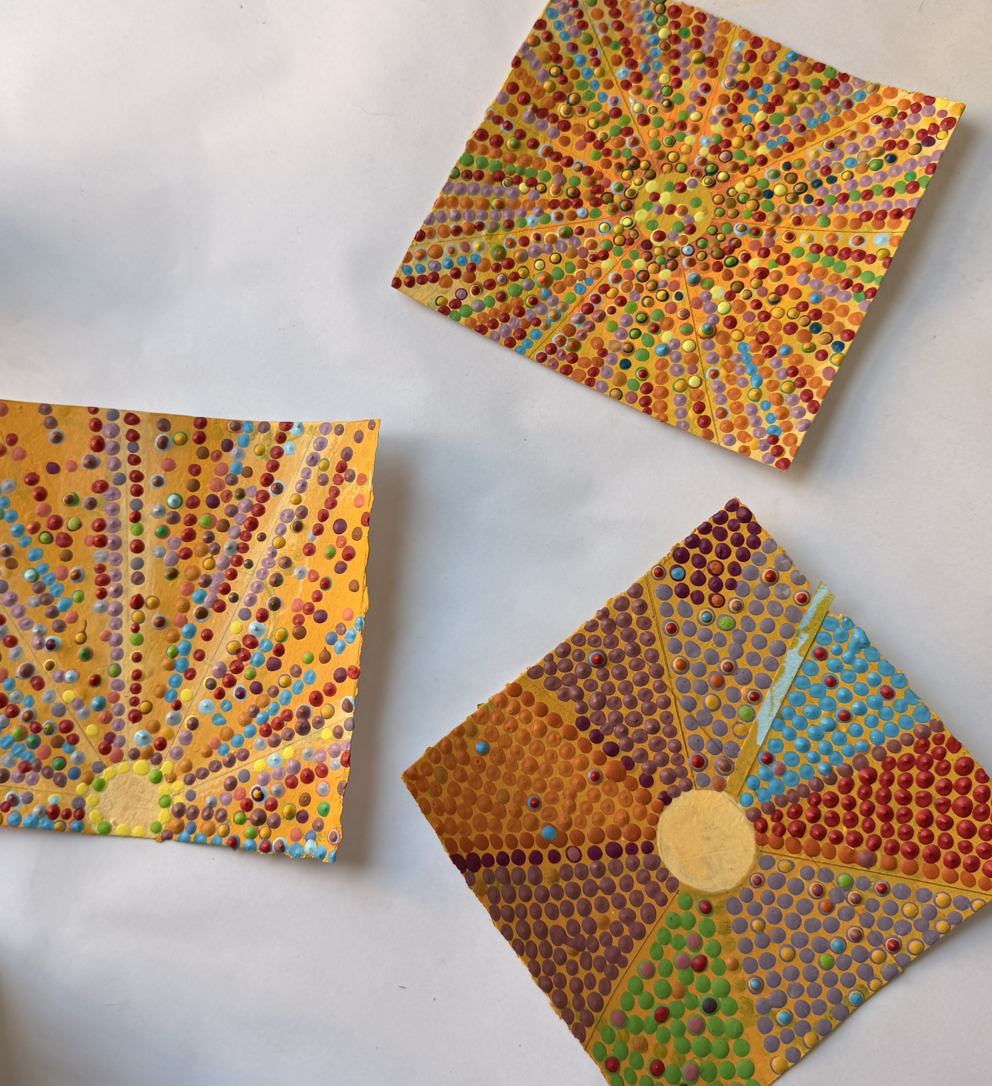 Paintings in progress